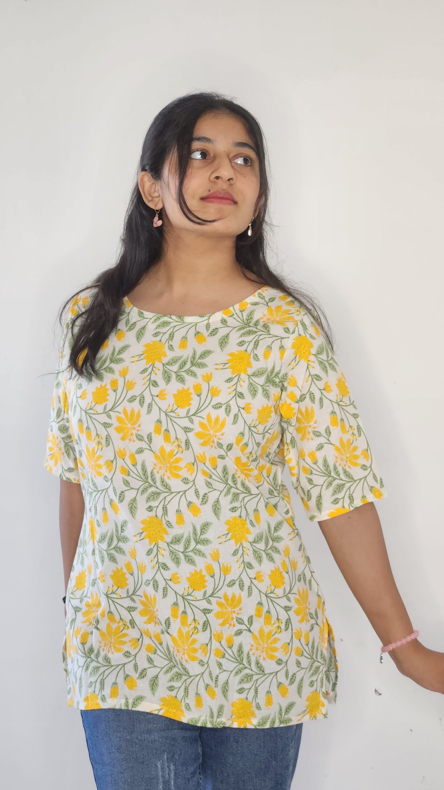 Gulbahar - round neck kurti