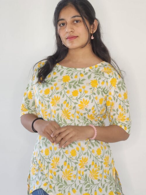 Gulbahar - round neck kurti